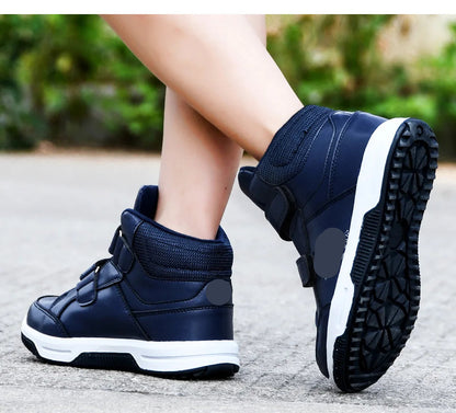 PU Leather Designer Autumn Winter Kids Classic Sneakers childrensterritory