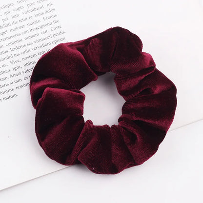 Velvet Scrunchie Hairband For Girls