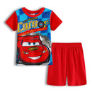 Kids Boys Girls Short Sleeved Racing Car Print Sleepwear childrensterritory