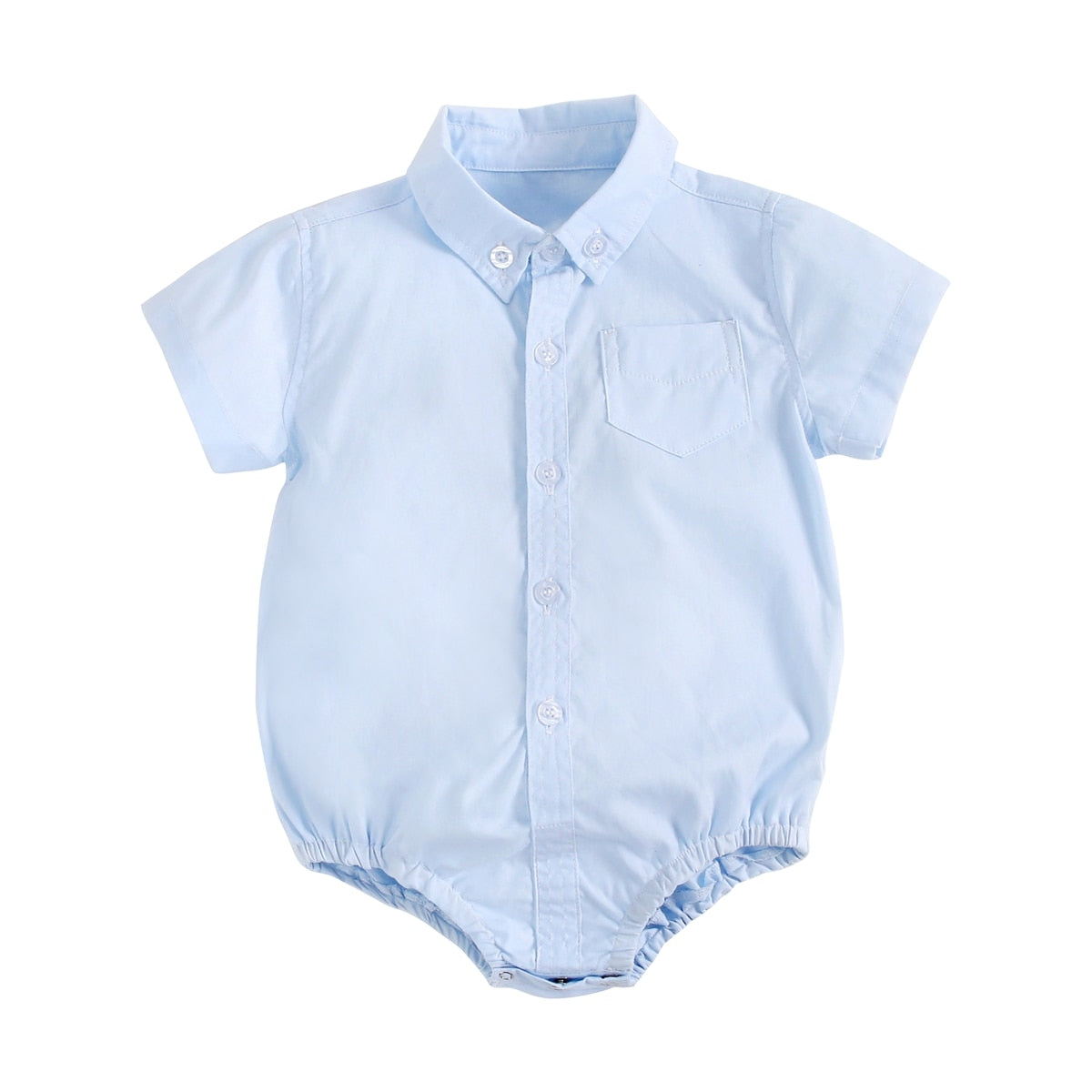 Plaid Cotton Baby Boys Short Sleeve Summer Bodysuit childrensterritory