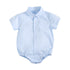 Plaid Cotton Baby Boys Short Sleeve Summer Bodysuit childrensterritory