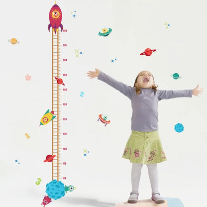 Cartoon Design Height Measure Wall Decals for Kids Room childrensterritory