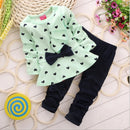 Baby Girls’ Winter Clothing Set with Bow Design childrensterritory