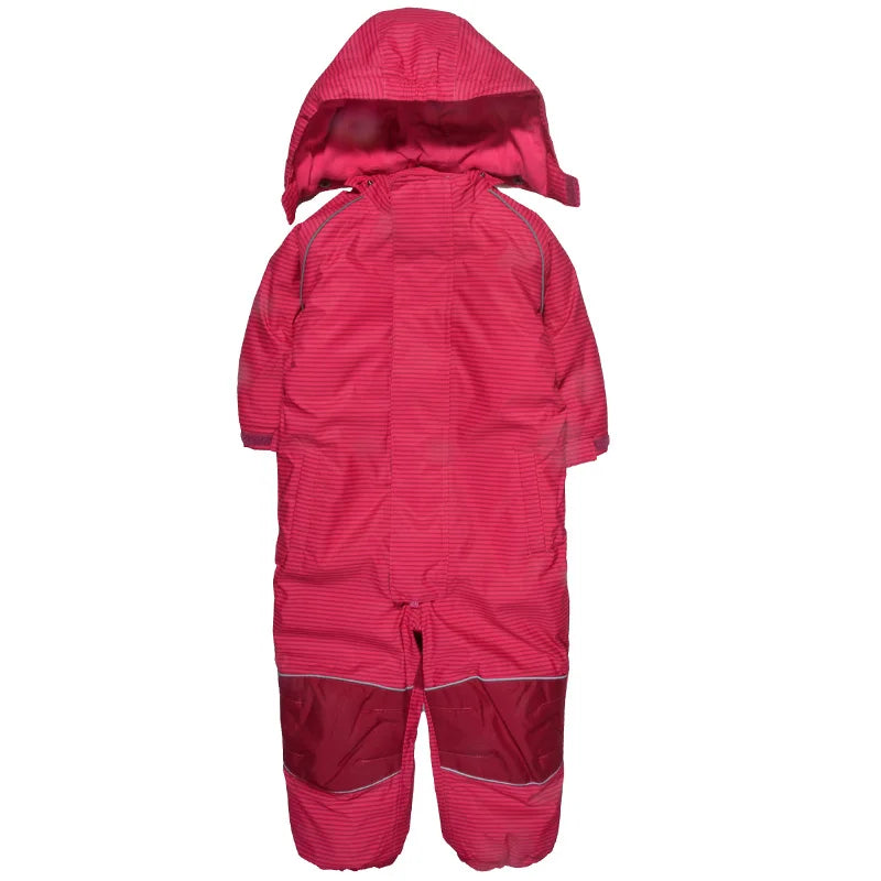 Plus Velvet Windproof Kids One-piece Thickening Ski Suit childrensterritory