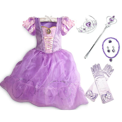 Kids Girls Disney Princess Dresses for Halloween Christmas childrensterritory