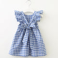 Kids Girls' Round Neck Embroidered Hollow Dress for Summer childrensterritory