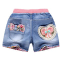 Kids Girl's Cute Swan Flower Design Cotton Shorts Pants childrensterritory