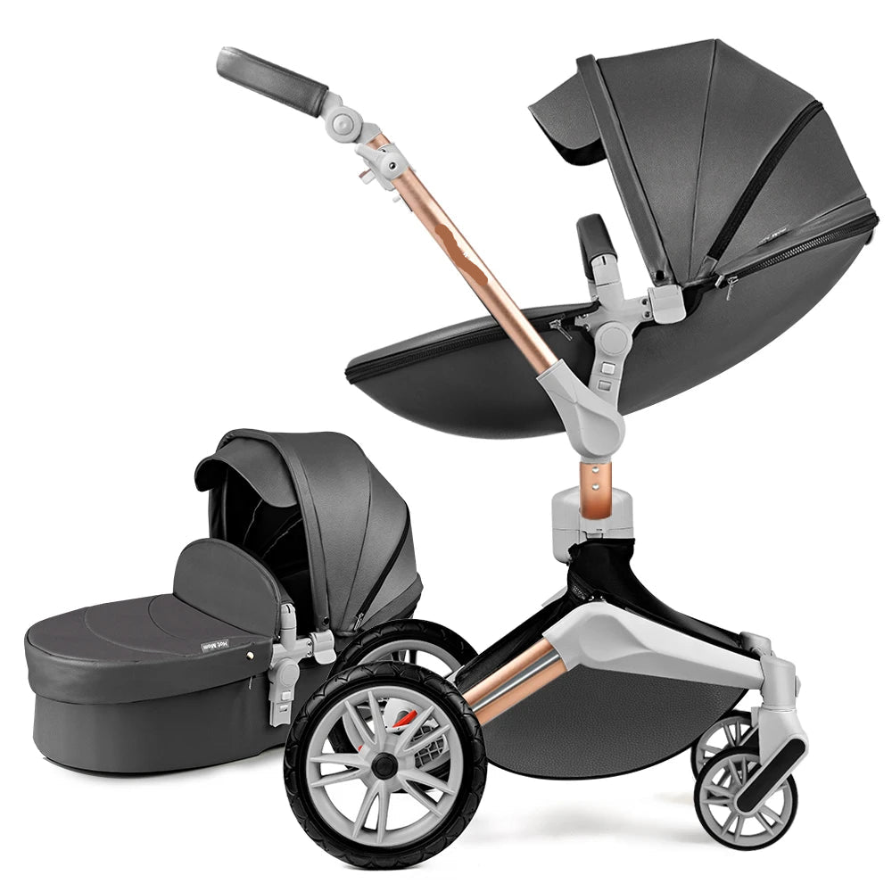 3-in-1 High Landscape Luxury Baby Stroller childrensterritory
