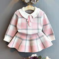 Girls' Long-Sleeved Collar Design Winter Outfit childrensterritory