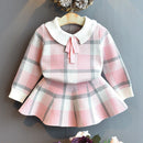 Girls' Long-Sleeved Collar Design Winter Outfit childrensterritory