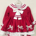 Kids Girls Spanish Bow-knot Vintage Princess Dress