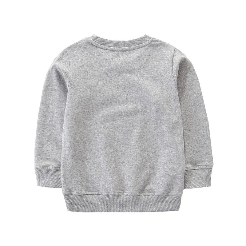 Cartoon Animal Design Little Girls Cotton Sweatshirts for Winter childrensterritory
