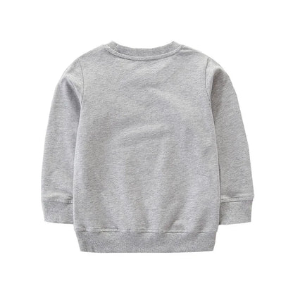 Cartoon Animal Design Little Girls Cotton Sweatshirts for Winter childrensterritory