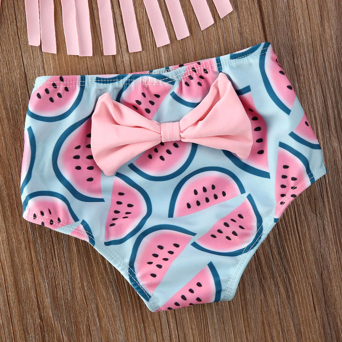 Baby Girl Watermelon Printed 3-Piece Bikini Sets