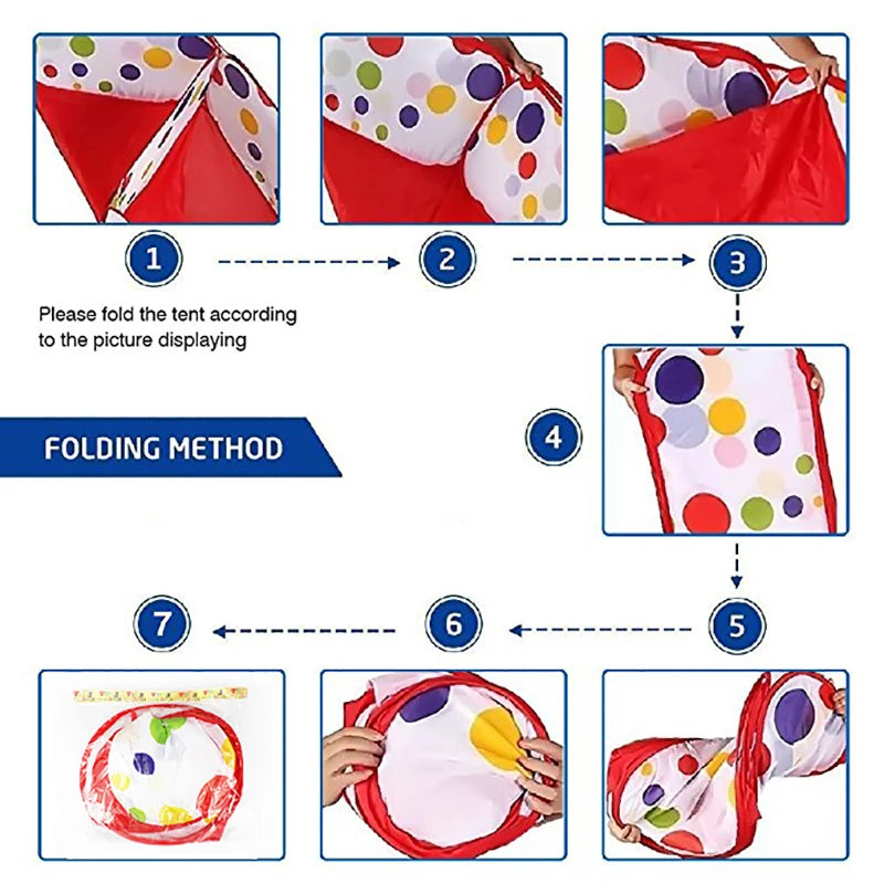 Foldable Shootable Ball Pit Play Tent for Kids Holiday Gifts