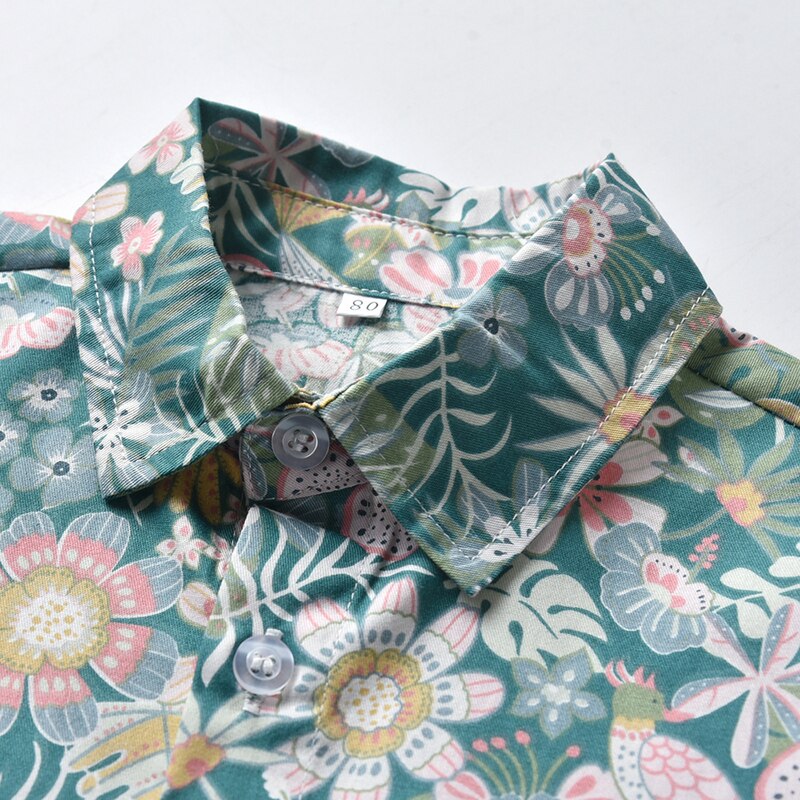 Baby Brother and Sister Matching Floral Hawaiian Outfit Sets childrensterritory