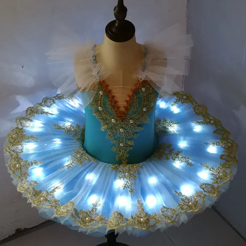 Led Light Ballerina Pancake Tutu Dress for Girls and Women childrensterritory