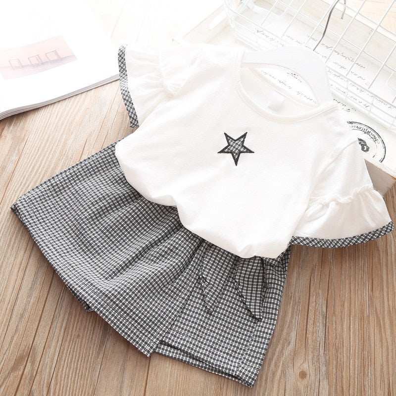 Kids Girls 2 Piece Trendy Summer Clothing Sets childrensterritory