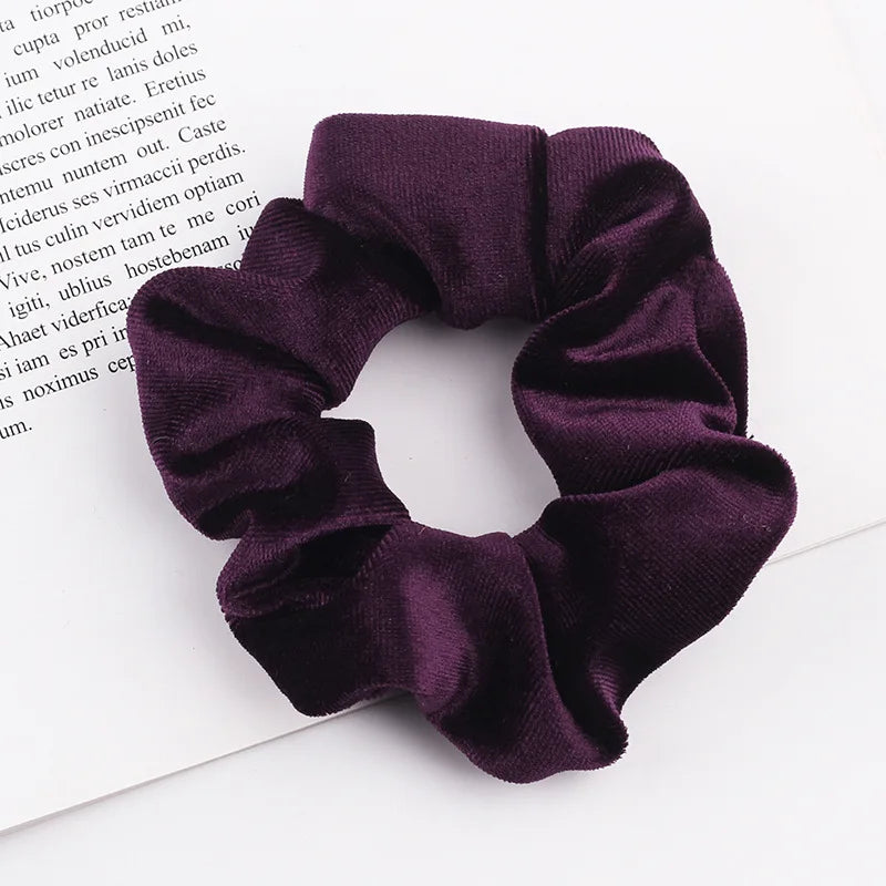 Velvet Scrunchie Hairband For Girls