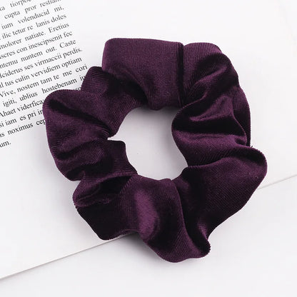 Velvet Scrunchie Hairband For Girls