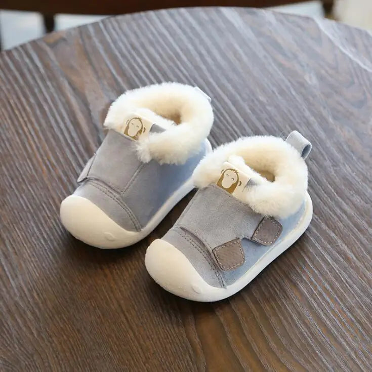 Warm Plush Baby Girls Boys Soft Bottom Snow Boots childrensterritory