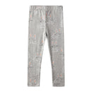 Kids Girls Cartoon Pattern Skinny Cotton Trousers childrensterritory