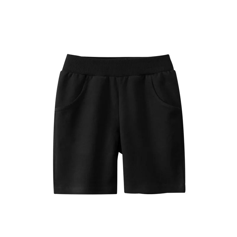Solid Color Kids Boys Casual Cotton Shorts Pants