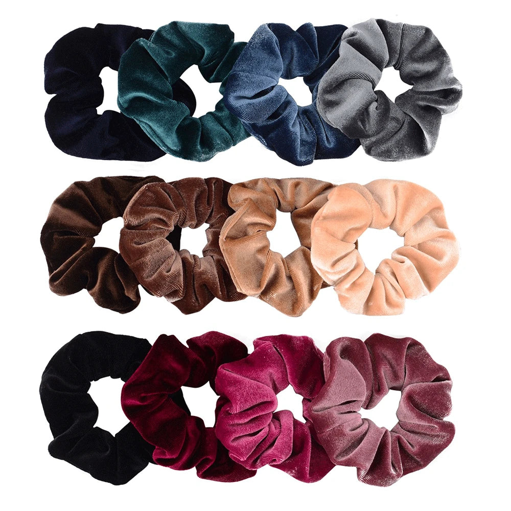 Velvet Scrunchie Hairband For Girls