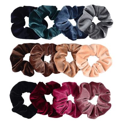 Velvet Scrunchie Hairband For Girls