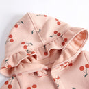 Long Sleeve Printed Baby Hooded Bodysuit for Winter childrensterritory