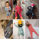 Long Sleeves Printed Baby Girl/Boy Zipper Bodysuits childrensterritory
