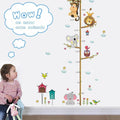 Cartoon Design Height Measure Wall Decals for Kids Room childrensterritory