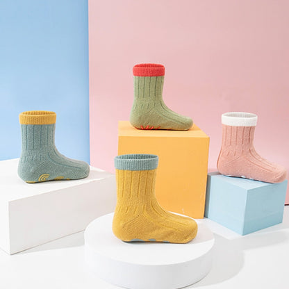 Cute Pattern: 3 Pairs/lot Anti-Slip Baby Cotton Socks childrensterritory