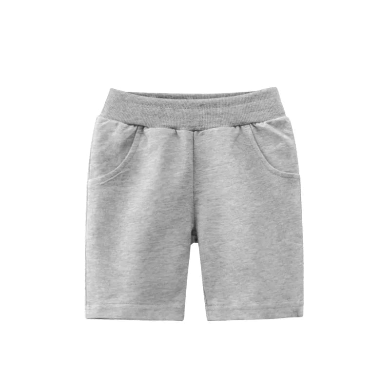 Solid Color Kids Boys Casual Cotton Shorts Pants