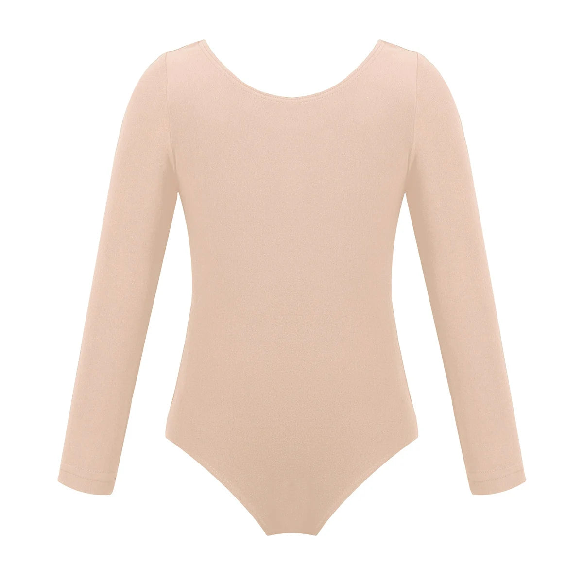 Kids Girls Long Sleeve Solid Color Ballet Leotards Bodysuit childrensterritory