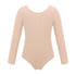 Kids Girls Long Sleeve Solid Color Ballet Leotards Bodysuit childrensterritory