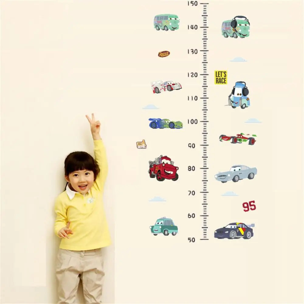 Cartoon Design Height Measure Wall Decals for Kids Room childrensterritory