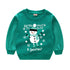 Christmas Letters and Santa Cartoon Prints Kids Sweatshirts childrensterritory