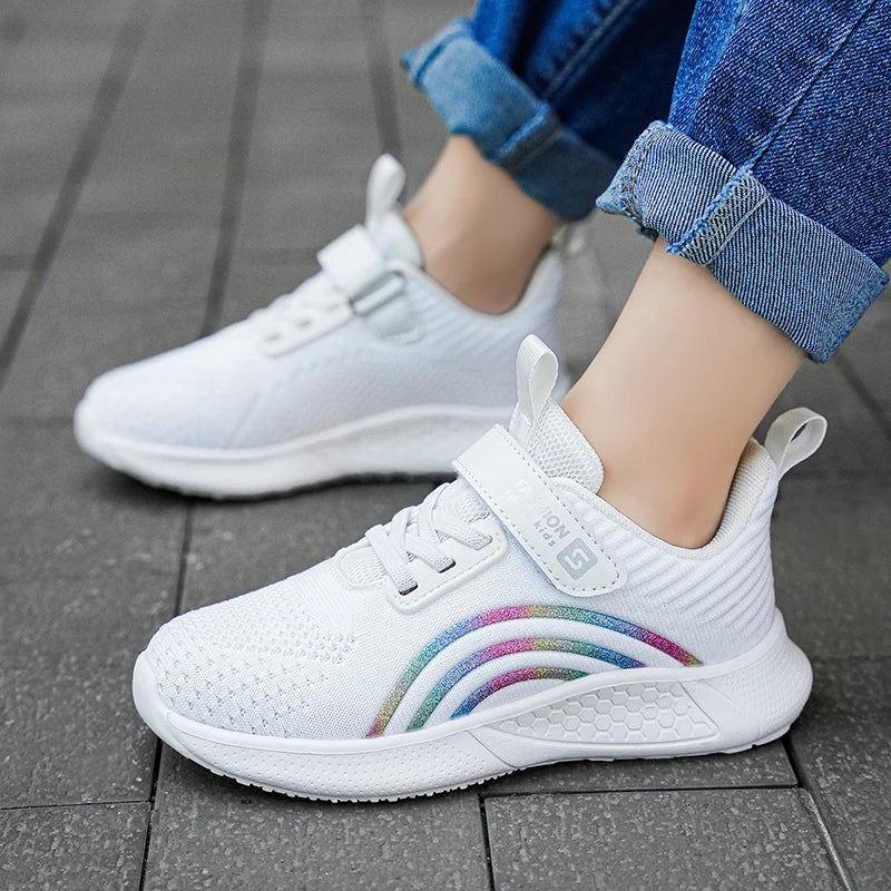 Kids Girls Casual Breathable Anti-Slip Running Sports Shoes childrensterritory