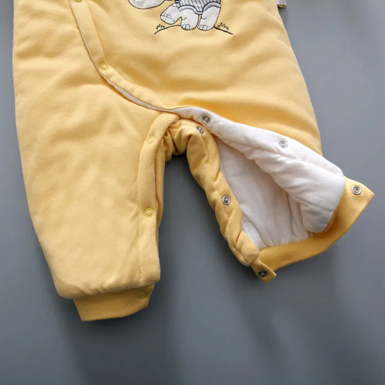 Baby Kids Cartoon Design Soft Winter Bodysuits