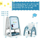 Adjustable 2in1 Kids Art Easel Desk Chair Set childrensterritory