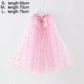Multicolor Blingbling Fairy Princess Cape for Halloween Party childrensterritory