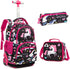 Kids 16-inch Rolling Luggage Bags School Backpack Set childrensterritory
