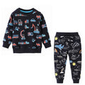 Cartoon Print Sweatshirts and Pants Tracksuit Set childrensterritory