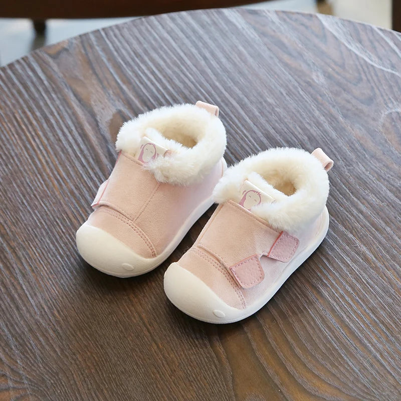 Warm Plush Baby Girls Boys Soft Bottom Snow Boots childrensterritory