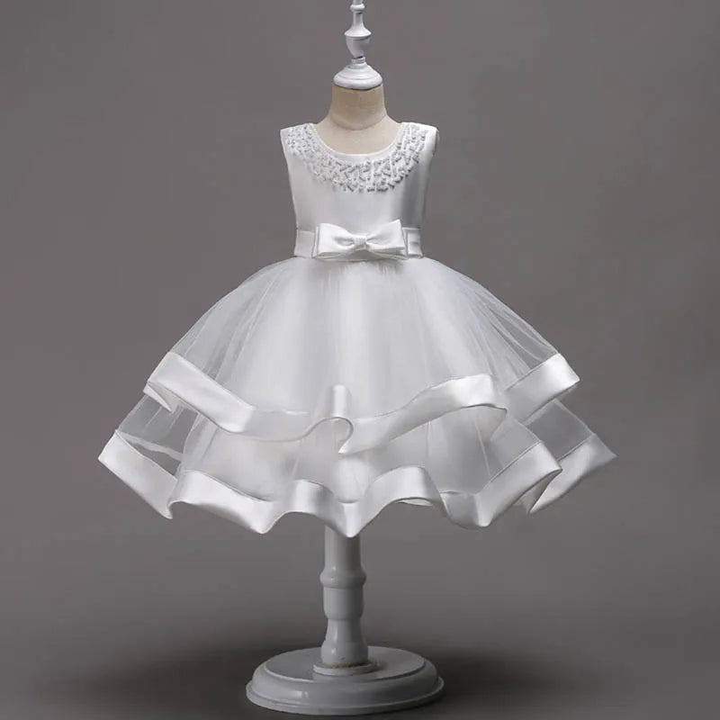 Elegant Baby/Kids Girls Lace Design Flower Dresses childrensterritory