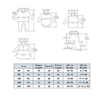 Long Sleeves Printed Baby Girl/Boy Zipper Bodysuits childrensterritory