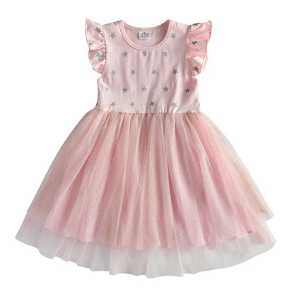 Kids Girls Unicorn Embroidery Birthday Tutu Dresses childrensterritory