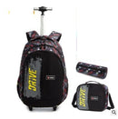 Printed 3pcs Kids School Bags On Wheels for Boys and Girls