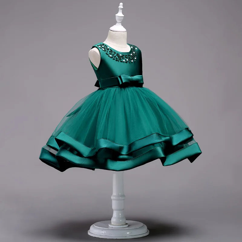 Elegant Baby/Kids Girls Lace Design Flower Dresses childrensterritory
